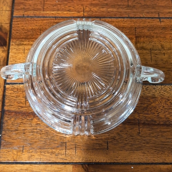 5 1930's Anchor Hocking Manhattan Ribbed Handled Dessert Side Dish Bowls 6" - Picture 3 of 6